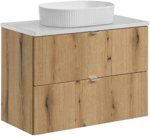 Set dulap Comad Nova Oak NOVA OAK A 82-80-2S, lavoar Comad Beyond BEYOND 5 WHITE ( E-6564 ), NOVA WHITE 89-80
