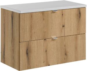 Set dulap Comad Nova Oak NOVA OAK A 82-80-2S, blat Comad Nova White NOVA WHITE 89-80