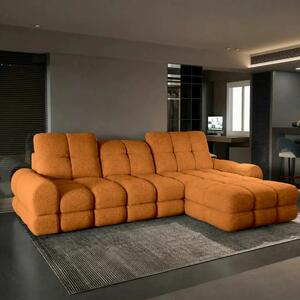 Coltar extensibil confortabil TOLLO MINI, sezlong dreapta, stofa catif