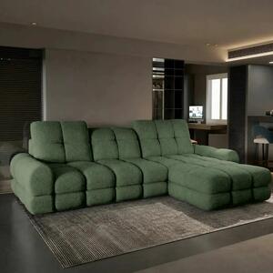 Coltar extensibil confortabil TOLLO MINI, sezlong dreapta, stofa catif