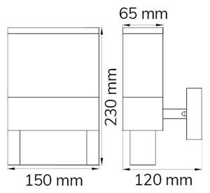 Număr LED de casă DIEGO LED/10,5W/230V 3000K IP54 Wofi 12227