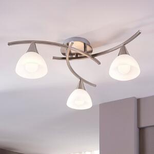 Lindby plafonieră Della, nichel, Ø 58 cm, 3 becuri, E14