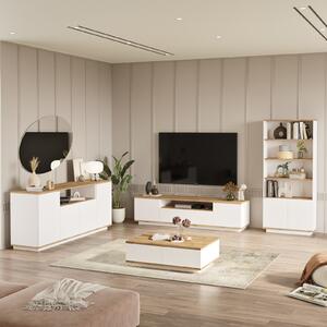 Set mobilier living Fera 19 (pin atlantic + alb). 1073056