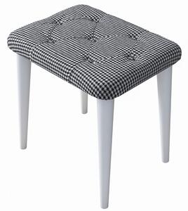 Pouffe BM101, Negru- Alb