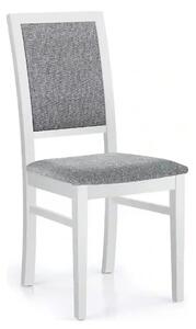 Scaun SYLWEK, gri/alb, stofa clasica/lemn, 43X56X96 cm