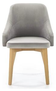 Scaun TOLEDO 2, gri/stejar, lemn de fag, 57x56x86 cm