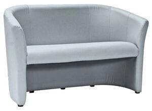 Canapea TM-2, gri deschis, piele ecologica, 126x60x76 cm