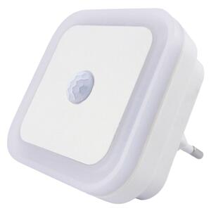 Lampă de veghe LED cu senzor combinat de mișcare și de amurg LED/0,5W/230V albă