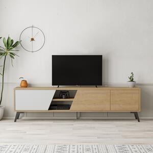 Masă TV/Dulap Fila (stejar + alb). 1073476