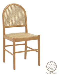 Scaun Alessia lemn de fag, culoare lemn natural- ratan culoare lemn natural 43x40x89cm