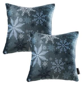 Set de 2 fețe pernuțe din micropluș ESTER 40 x 40 cm