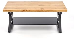 Masuta cafea XENA, negru/stejar natural, 110x60x45 cm
