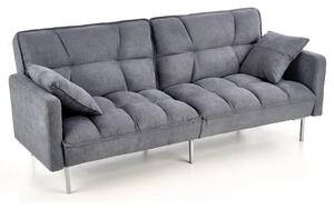 Canapea stofa extensibila ROBERTO, gri albastrui, 193x85/108x86/58 cm