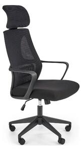Scaun de birou VALDEZ, negru, stofa/plasa, 64x60x116/122 cm