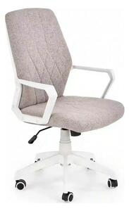 Scaun de birou SPIN 2, grej/alb, stofa clasica/metal, 59x62x99/106 cm