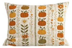 Husa de pernă din flanel PUMPKIN LINES 50x70 cm, colorat