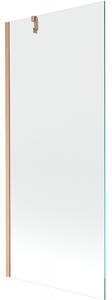 Mexen Next, paravan de baie cu 1 aripă 80 x 150 cm, sticlă transparentă de 6 mm, cupru mat, 895-080-000-00-00-65