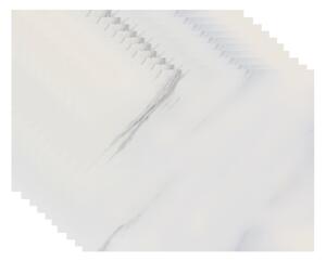 Placa de tapet x 10 lucios, At Performance, impermeabil, Autoadeziv, usor de curatat, 30x60 cm, Marmura alba cu gri