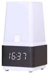 Lampa de birou LED cu ceas si senzor sunet, 3 alarme, USB, RESIGILAT