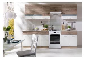 Set bucatarie ECONO B PLUS, carcasa stejar sonoma/fronturi stejar san