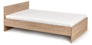 Cadru pat LIMA 120x200, stejar sonoma, PAL laminat, 125x205x70 cm