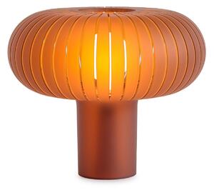 Kartell Lampa de masă Teresa Frozen, chihlimbar, dimabil, E27, reglabil, Portocaliu, Camera de zi / sufragerie, Plastic, Design