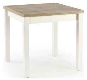 Masa extensibila GRACJAN, stejar sonoma/alb, PAL, 80/160x80x76 cm