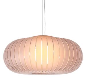 Kartell Lampă suspendată Teresa Frozen, roz, Ø 50 cm, E27, Roz / Rosé, Camera de zi / sufragerie, Plastic, Design