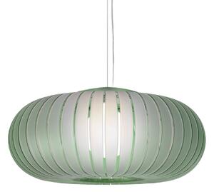 Kartell Lampă suspendată Teresa Frozen, verde salvie, Ø 50 cm, E27, Verde, Camera de zi / sufragerie, Plastic, Design