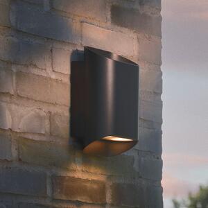 Nordlux Lampă de perete pentru exterior Nico 22 Round, negru, metal, lumină orientabilă, reglabil, Negru, Metal, Modern