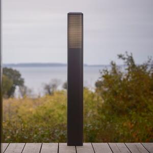 Nordlux Bornă luminoasă Sidara 95 Seaside, negru, aluminiu, IP44, E27, reglabil, Negru, Aluminiu, Modern