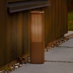 Nordlux Lampă cu soclu Sidara 45 Seaside, maro, aluminiu, IP44, E27, reglabil, Maro / Rugină, Aluminiu, Modern