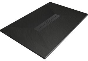 Mexen Toro, cadă de duș dreptunghiulară SMC 120 x 80 cm, negru, capac negru, 43708012-B