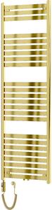 Mexen Uran, element electric de incalzire 1800x600 mm + tija de incalzire 900 W, auriu lucios, W105-1800-600-2900-50