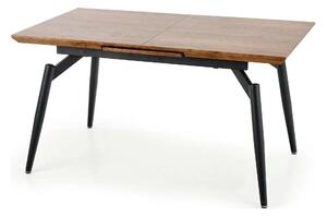 Masa extensibila CAMBELL, negru/stejar, 140/180x80x74 cm