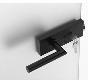 Mâner pentru ușii din sticlă SLIM PRO negru set pentru butuc SZKYCZS