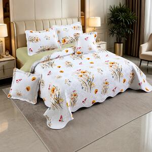 Cuvertura bumbac, 5 piese, pat 2 persoane, 230x250 cm, CB543
