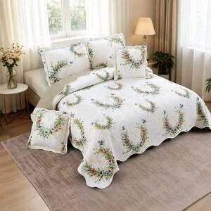 Cuvertura bumbac, 5 piese, pat 2 persoane, 230x250 cm, CB544