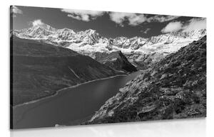 Tablou parcul național Patagonia în Argentina alb-negru