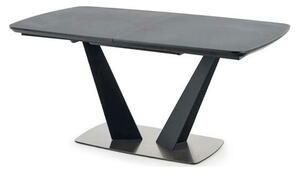 Masa extensibila Fangor, gri inchis/negru, 160-220/90/76 cm