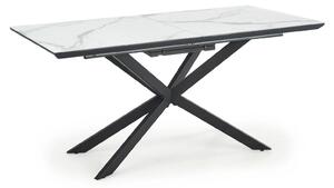 Masa living marmura DIESEL, alb/negru, 160/200x90x76 cm
