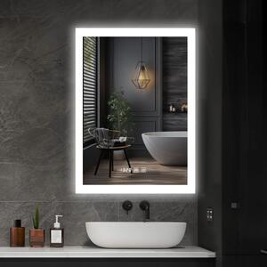 IREDA Oglindă de baie cu iluminare LED, 80 x 60 cm