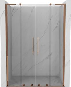 Mexen Velar L Duo, usa de dus glisant pentru deschidere 160 cm, sticla transparenta 8 mm, aur roz, 871-160-003-02-60