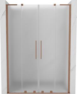 Mexen Velar L Duo, usa de dus culisanta pentru deschidere 150 cm, sticla mat 8 mm, cupru mat, 871-150-003-32-65