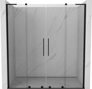 Mexen Velar L Duo, usa de dus culisanta pentru deschidere 170 cm, sticla transparenta de 8 mm, negru mat, 871-170-003-02-70