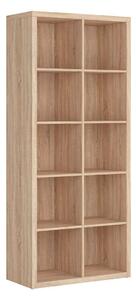 Biblioteca NEPO PLUS, stejar sonoma, PAL, 77x39x182 cm