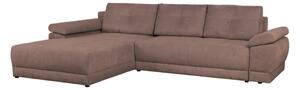 Coltar extensibil EVEREST, universal, stofa catifelata maro - Element0