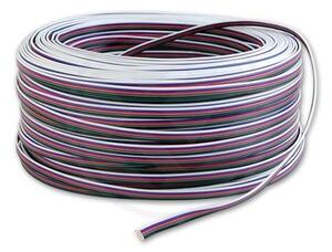 Cablu alimentare banda LED RGB, 5 fire 0.5 mm, rola lungime 100 m