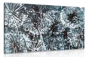 Tablou păpădie cu elemente abstracte