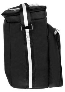 Geanta termina pentru picnic, impermeabila, 1 buzunar, PVC/poliester, 35x23x35 cm, negru